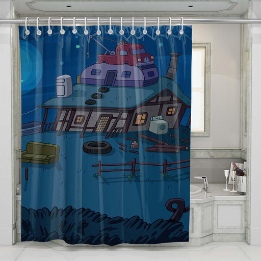 night adventure time place shower curtains