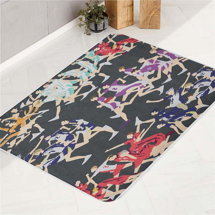 national competition in haikyuu bath rugs