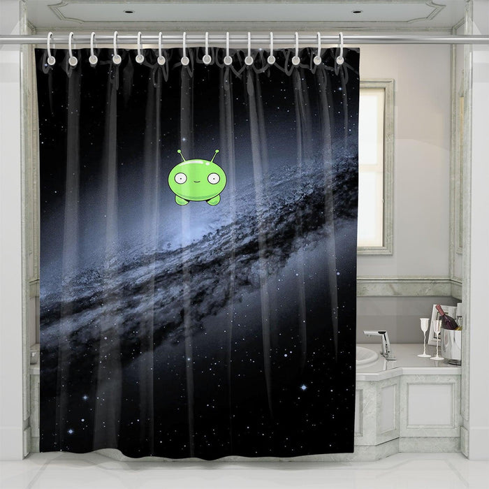 mooncake lost in the galaxy shower curtains