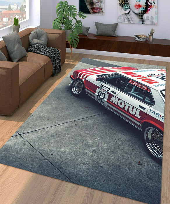 motul old car racing Living room carpet rugs