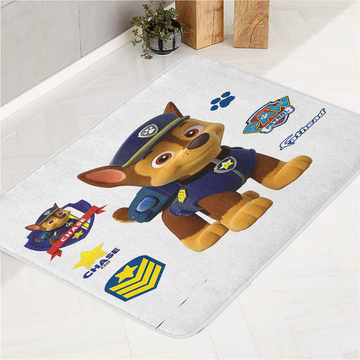 nick paw patrol chase bath rugs