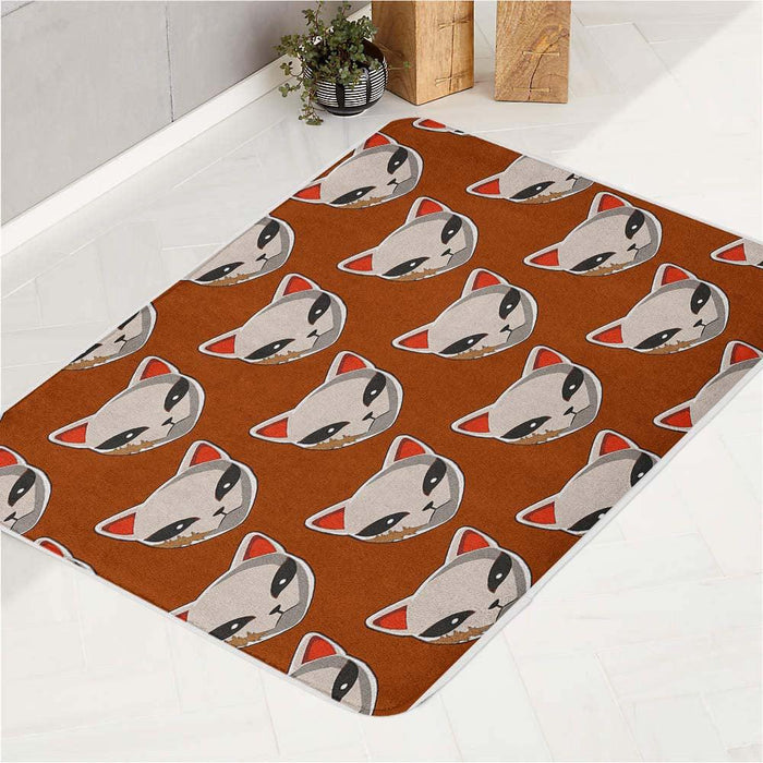 neko mask demon slayer bath rugs