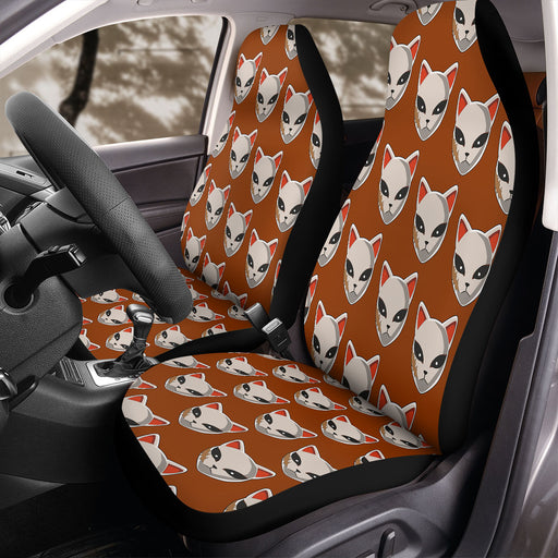 neko mask demon slayer Car Seat Covers