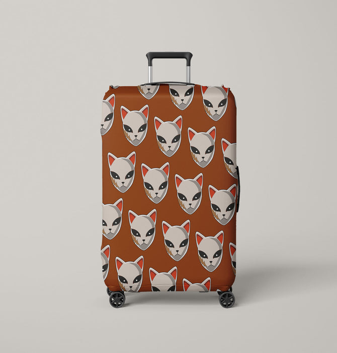 neko mask demon slayer Luggage Cover | suitcase