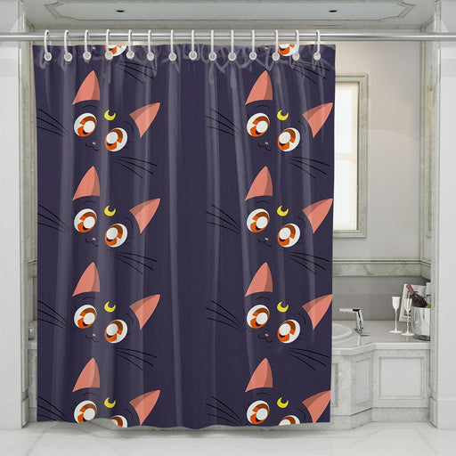 neko sailor moon cats princess shower curtains