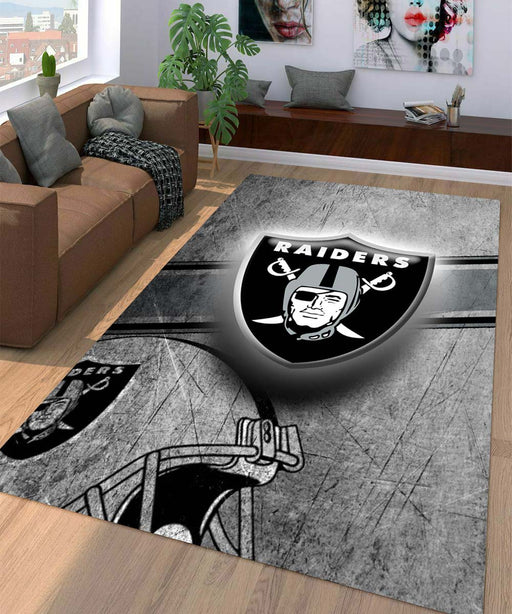 multiply of oakland raiders Living room carpet rugs