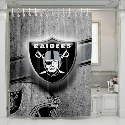 multiply of oakland raiders shower curtains