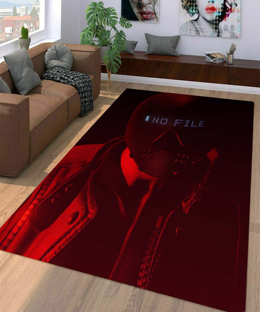 no file red watch dogs 2 Living room carpet rugs