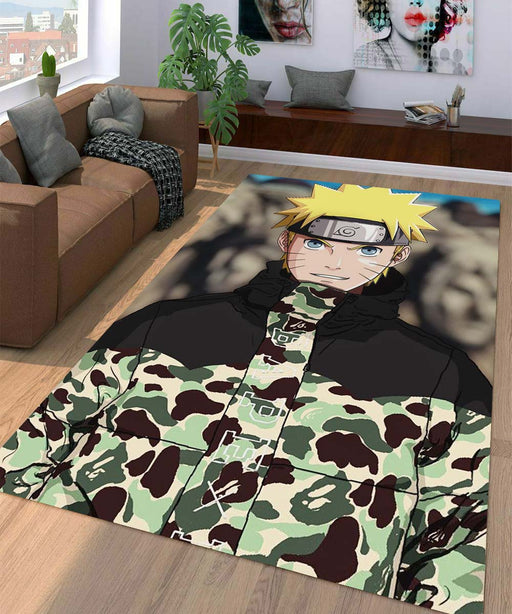 naruto and bathing ape Living room carpet rugs