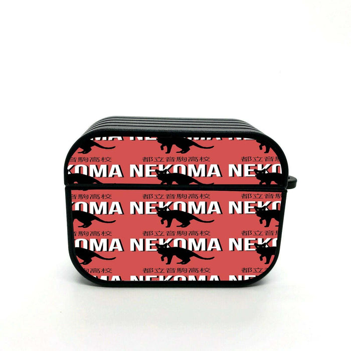 nekoma black cats haikyuu team airpods case