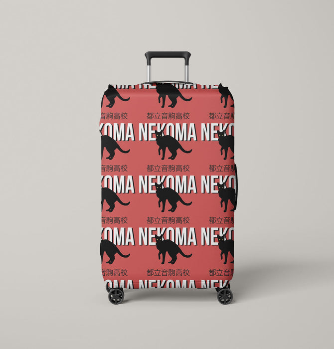 nekoma black cats haikyuu team Luggage Cover | suitcase