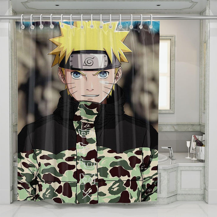 naruto and bathing ape shower curtains