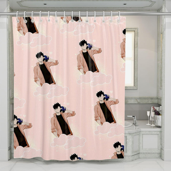 nekoma captain anime haikyuu shower curtains