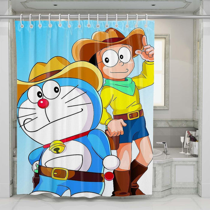 nobita and doraemon shower curtains