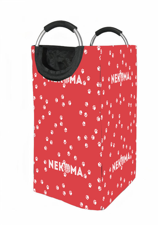 nekoma paw pattern haikyuu Laundry Hamper | Laundry Basket