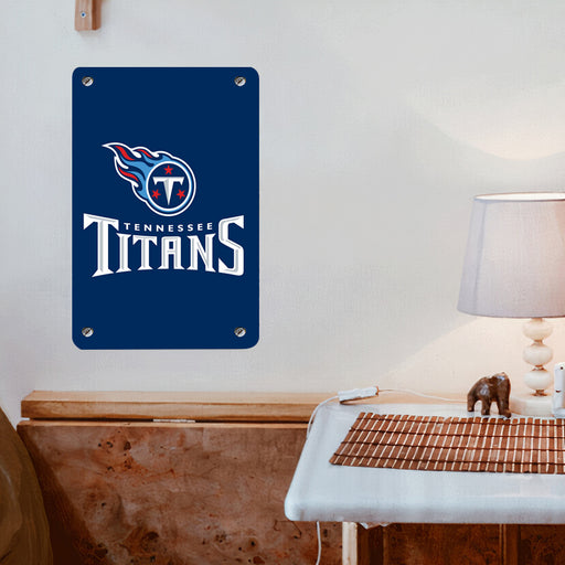 navy tenessee titans football Poster Metal print wall art