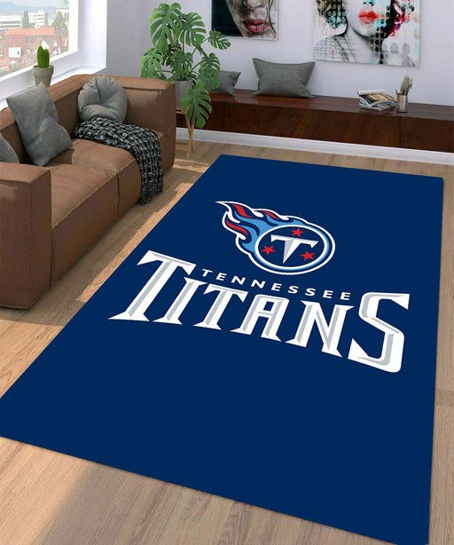 navy tenessee titans football Living room carpet rugs