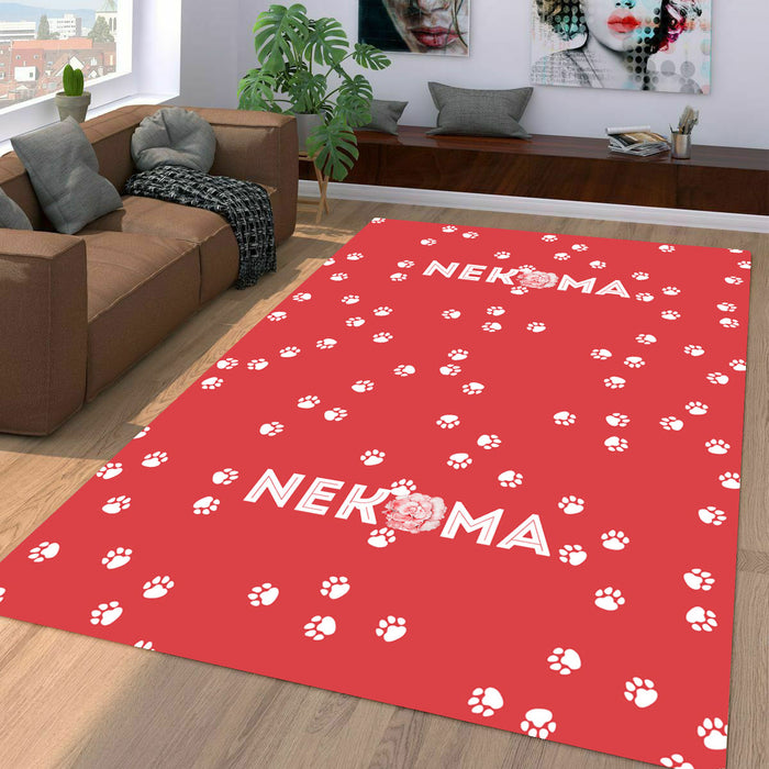 nekoma paw pattern haikyuu Living room carpet rugs