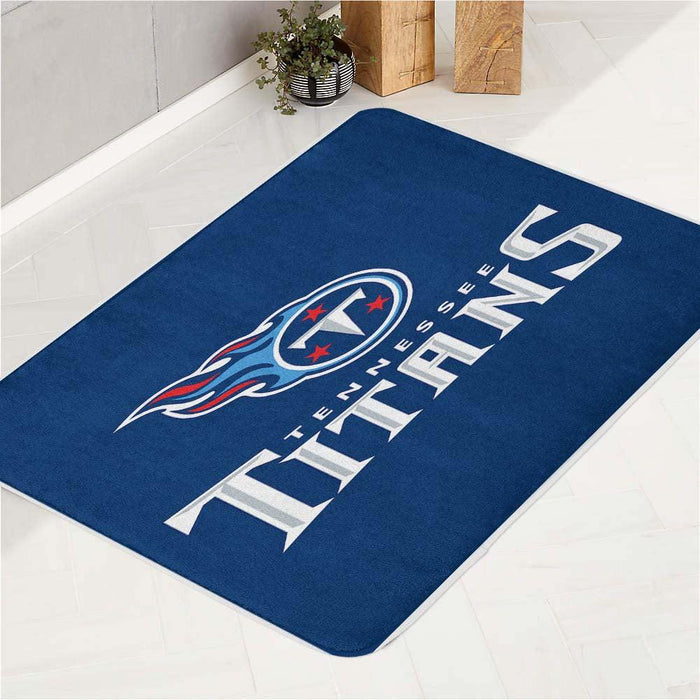 navy tenessee titans football bath rugs