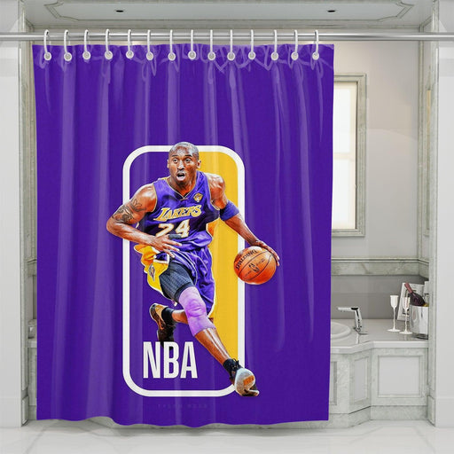 nba kobe purple lakers shower curtains