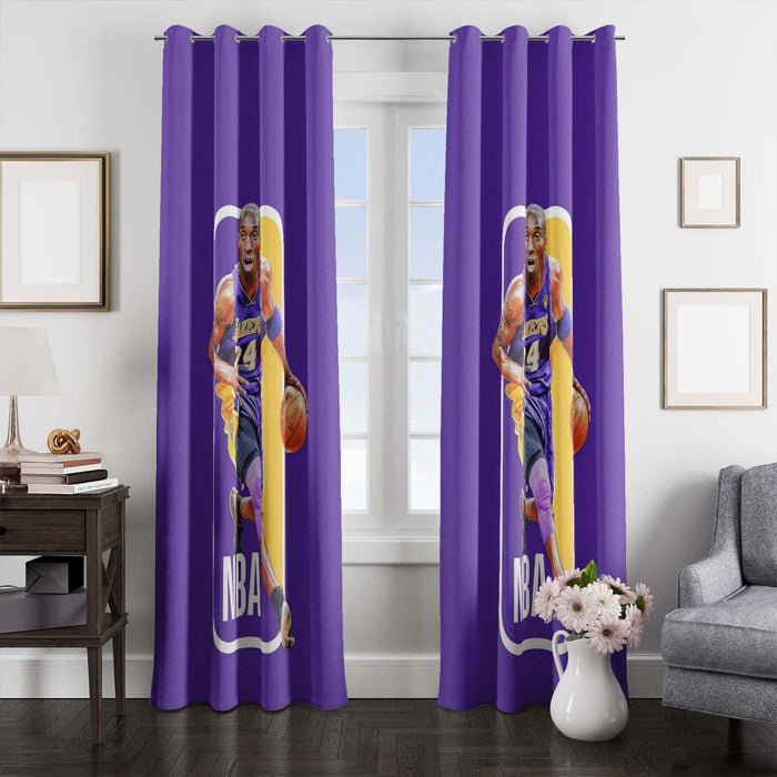 nba kobe purple lakers window Curtain