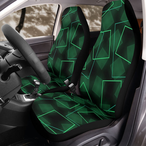 neon square green light Car Seat Covers