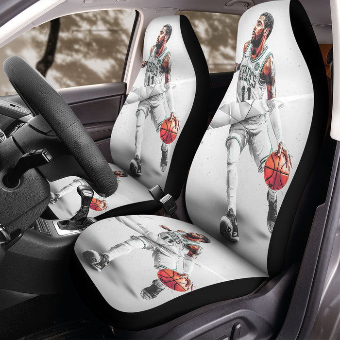 nike celtics kyrie irving white Car Seat Covers