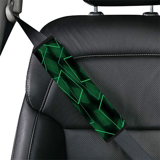 neon square green light Car seat belt cover