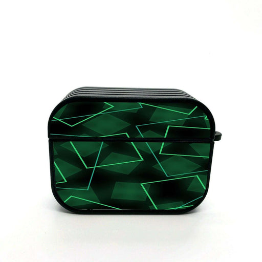 neon square green light airpods case