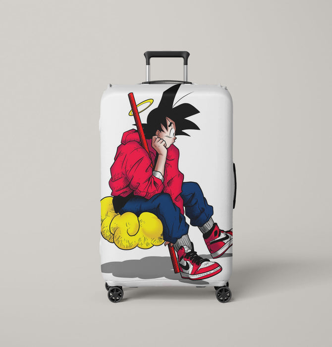 nike shoes goku and cloud Luggage Covers | Suitcase