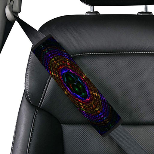 neon wave dark circle Car seat belt cover