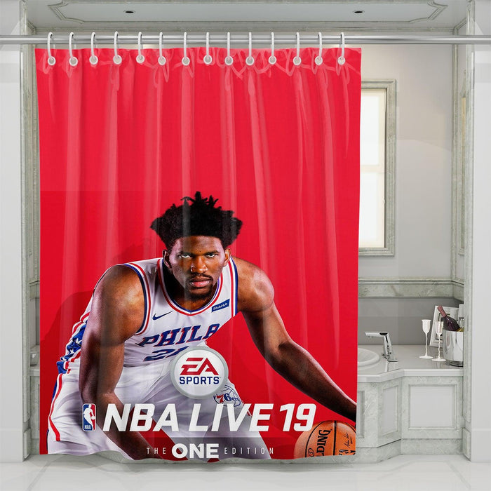 nba live the one edition ea sports shower curtains