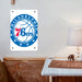 nba logo of philadelphia 76ers Poster Metal print wall art