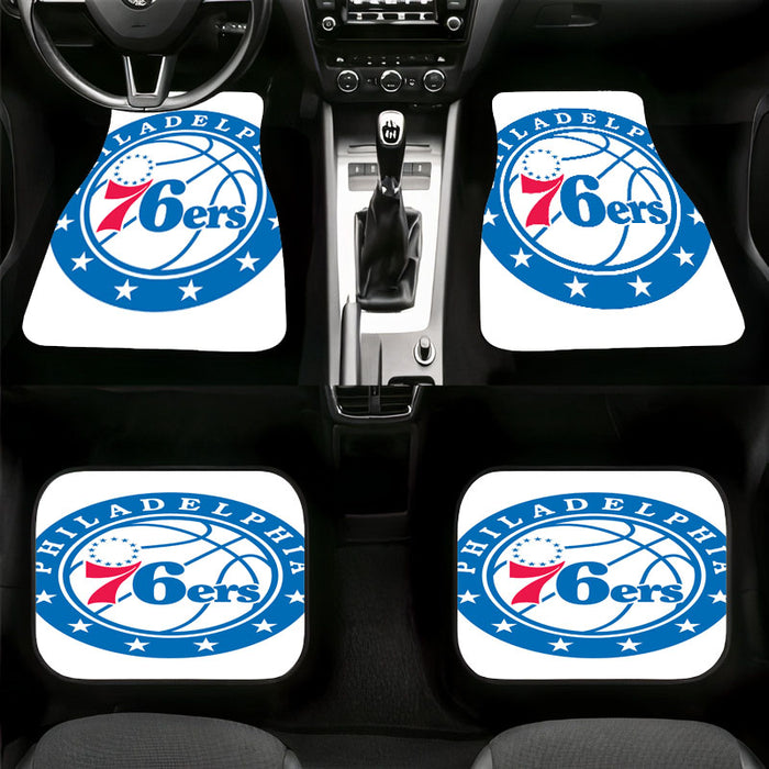 nba logo of philadelphia 76ers Car floor mats Universal fit