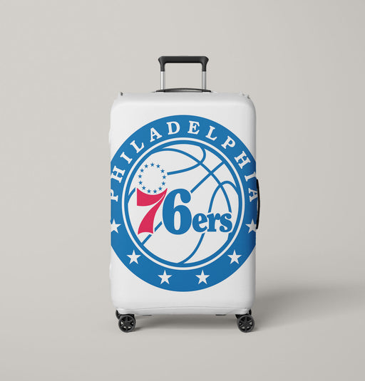 nba logo of philadelphia 76ers Luggage Covers | Suitcase