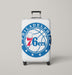 nba logo of philadelphia 76ers Luggage Covers | Suitcase