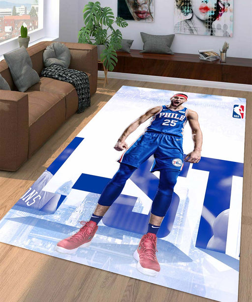 nba phils player Living room carpet rugs