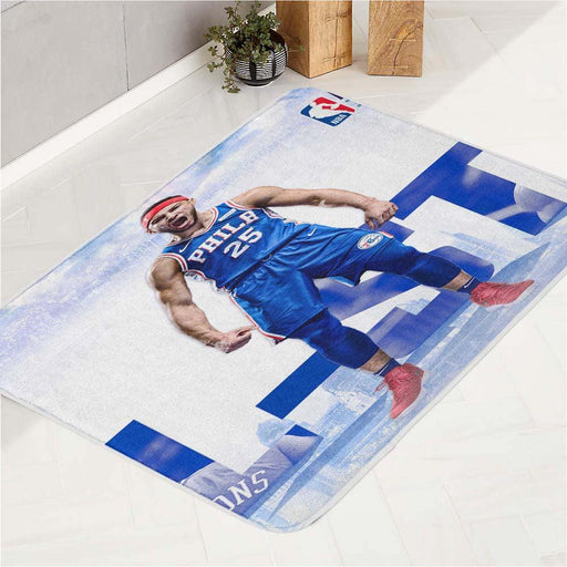 nba phils player bath rugs