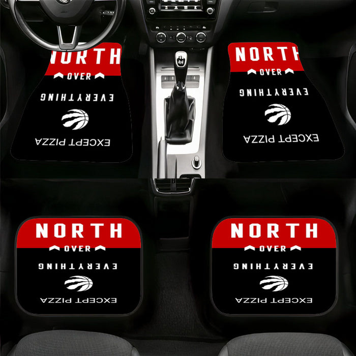 north over except pizza raptors Car floor mats Universal fit