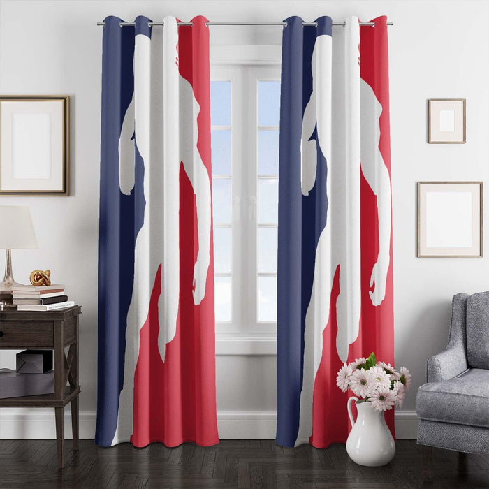 nba x nfl logo window Curtain