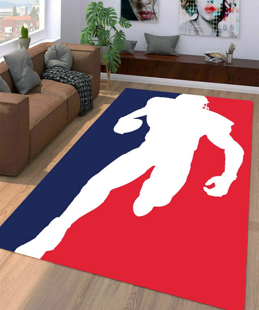 nba x nfl logo Living room carpet rugs