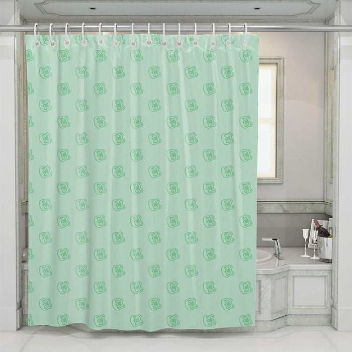 new horizon animal crossing character shower curtains