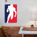 nba x nfl logo Poster Metal print wall art