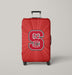 nsc red shining logo font Luggage Covers | Suitcase