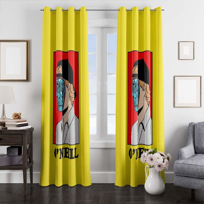one piece character window curtains
