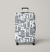 new york city in the shadow Luggage Cover | suitcase