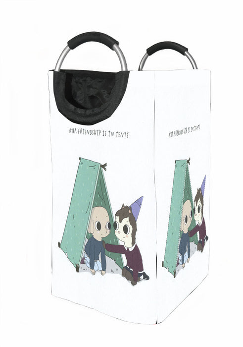 our friendship in tents summer camp island Laundry Hamper | Laundry Basket