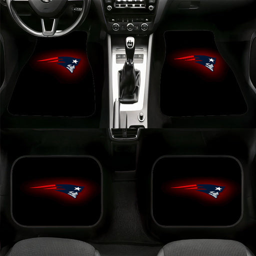 new england patriots dark logo Car floor mats Universal fit