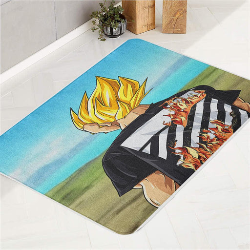 off white x vegeta dragon ball bath rugs