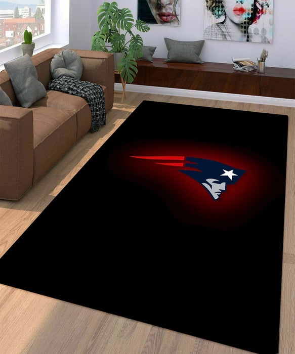 new england patriots dark logo Living room carpet rugs